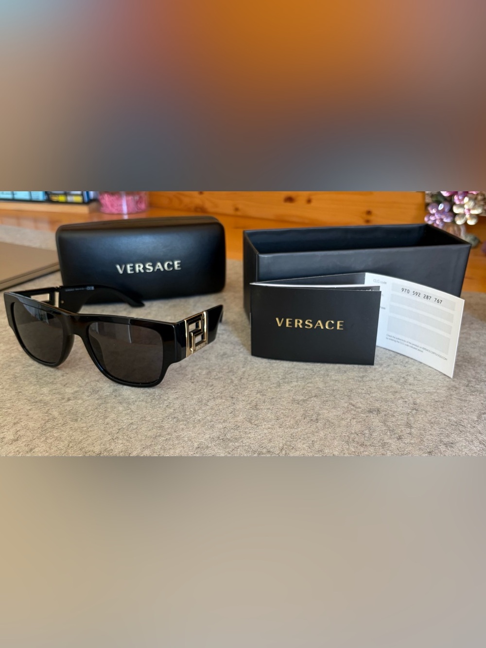 Versace Men's Black Sunglasses